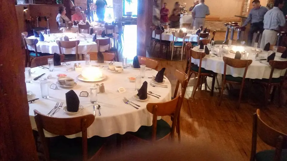 Elegantly arranged tables inside the restaurant